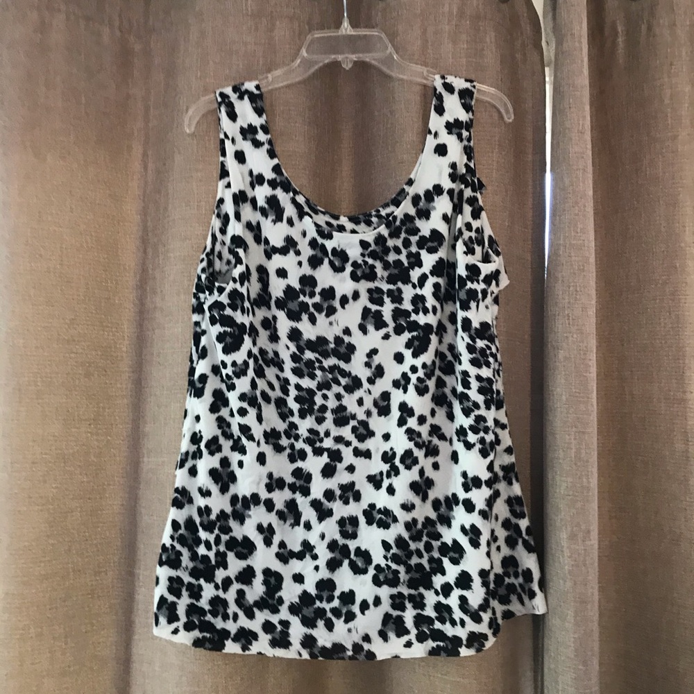 Nwot. Dalmatian Print Multi Layer Front Tank Top - image 2